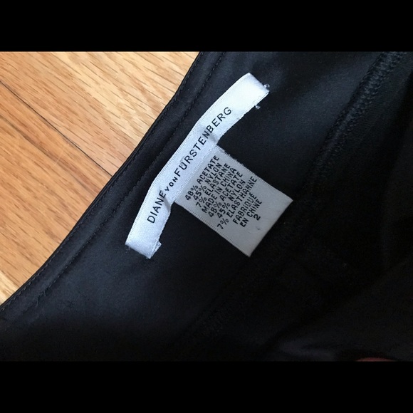 DVF Black Satin Finish Leggings - Picture 3 of 3